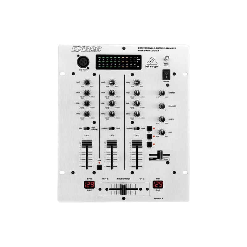 MEZCLADORA BEHRINGER P/DJ 3CH DX626