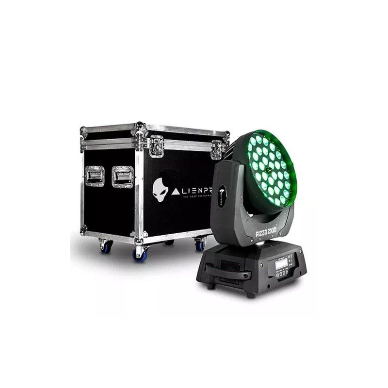 CABEZA MOVIL ALIEN WASH 36x10w PIZZA ZOOM 2 En 1 C/CASE 44-KIT-CM 36X10 ZOOM