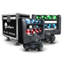 EFECTOS DE LED SPIDER 8X10W RGBW MH 2 55-KIT-SPIDER MHEN 1 ALIEN