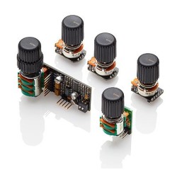 SET 3 POTENCIOMETROS Y 5 PERILLAS EMG-BQS-S
