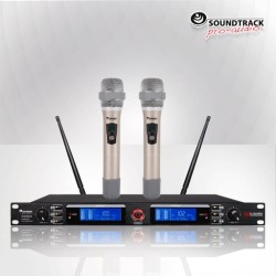 STW-86HU2 SISTEMA DE MICRÓFONO INALÁMBRICO UHF DE DOS CANALES Y FRECUENCIA VARIABLE