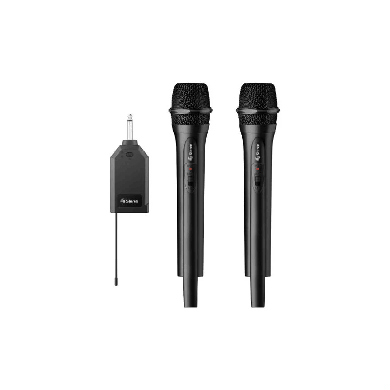 SISTEMA DE 2 MICROFONOS INALAMBRICOS STEREN MIC-288