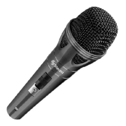 MICROFONO ECONOMICO STEREN GRIS BRILLANTE MIC-060