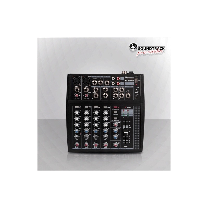 MX-802USB MEZCLADORA NO AMPLIFICADA DE 8 CANALES