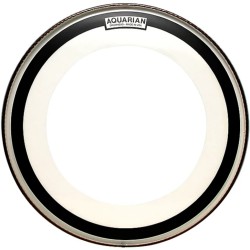 PARCHE 22" AQUARIAN SERIE IMPACT TRANSPARENTE CON SORDINA FLOTANTE TRES CAPAS IMPIII22