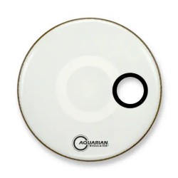 PARCHE 18" AQUARIAN SERIE REGULATOR C/AGUJERO BLANCO RSM18W