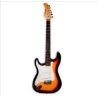 PAQUETE DE GUITARRA ELÉCTRICA STRAT ZURDA BELLATOR NEG10WSTL-SBY
