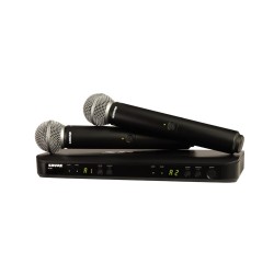 SISTEMA INALÁMBRICO DOBLE SHURE CON DOS MICRÓFONOS DE MANO BLX288/SM58-J11