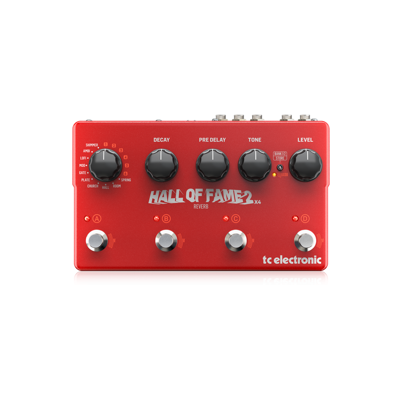 PEDAL TC ELECTRONIC PARA GUITARRA HALL OF FAME 2 X4 REVERB