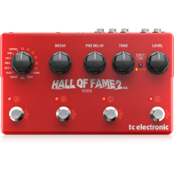 PEDAL TC ELECTRONIC PARA GUITARRA HALL OF FAME 2 X4 REVERB