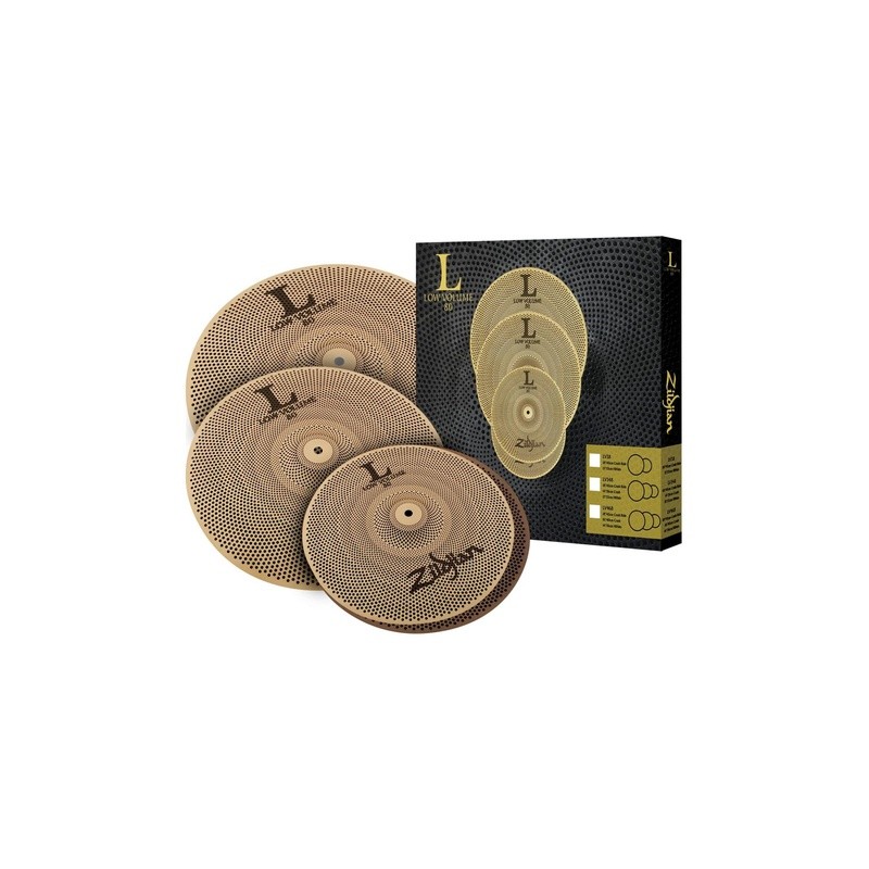PLATILLOS ZILDJIAN PAQ LOW VOLUME 14" 16" 18" LV468
