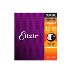 ENCORDADURA ELIXIR PARA GUITARRA ACUSTICA NANOWEB 16052