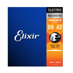 ENCORDADURA ELIXIR PARA GUITARRA ELECTRICA NANOWEB 12002