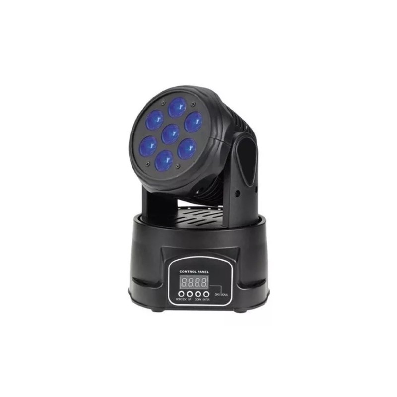 CABEZA MINI MOVIL 7 LEDS LUCENDI DRACO (4PZAS) C/ESTUCHE