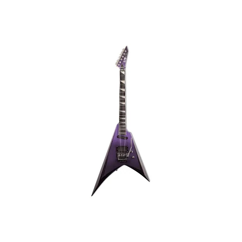 ALEXI RIPPEDPURPLE FADE SATIN W/ RIPPED PINSTRIPES GUITARRA ELECTRICA