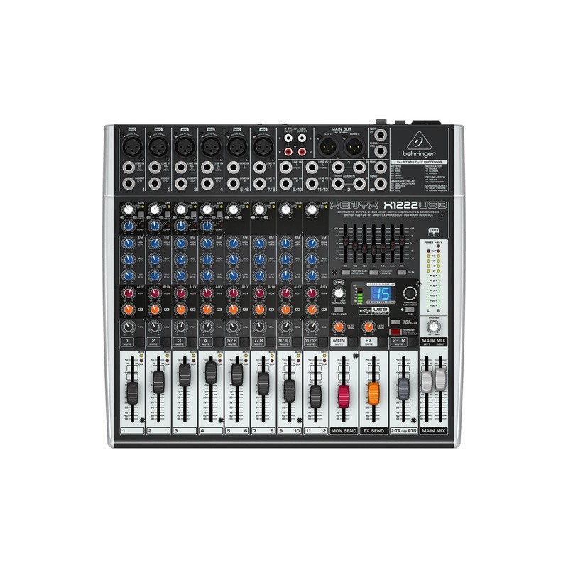 MEZCLADORA ANALOGA BEHRINGER 12CH X1222USB